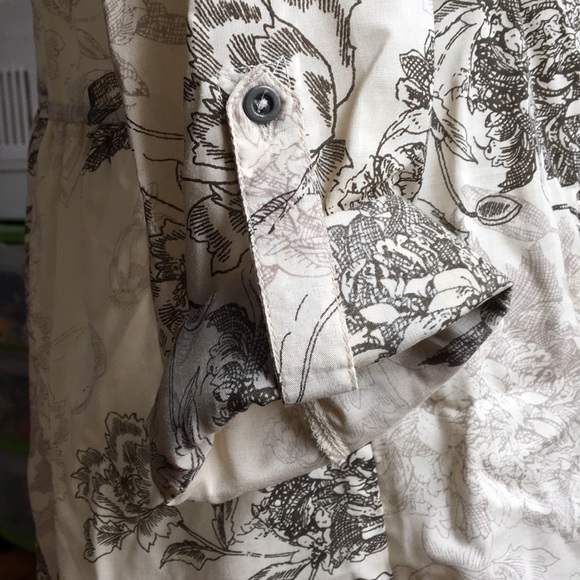 Vintage look floral print cream tunic - Picture 4 of 5